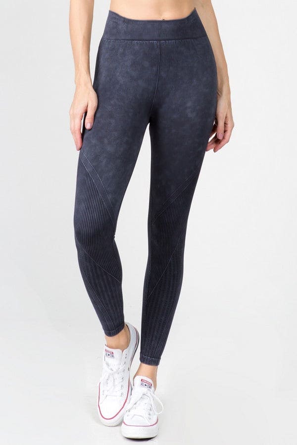 Seamless Ribbed Design Highwaist Leggings - LEGDAY EVERYDAY