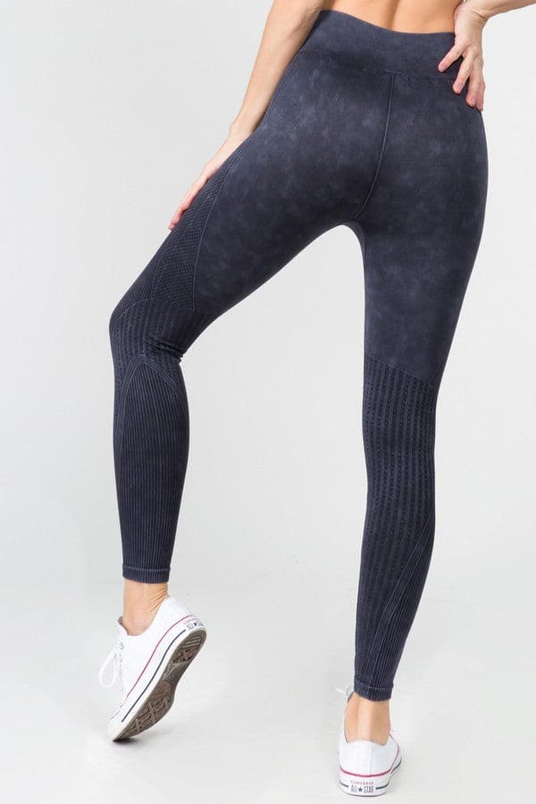 Seamless Ribbed Design Highwaist Leggings - LEGDAY EVERYDAY