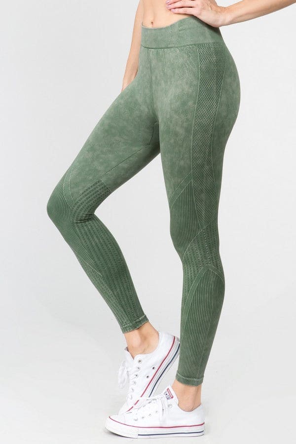 Seamless Ribbed Design Highwaist Leggings - LEGDAY EVERYDAY