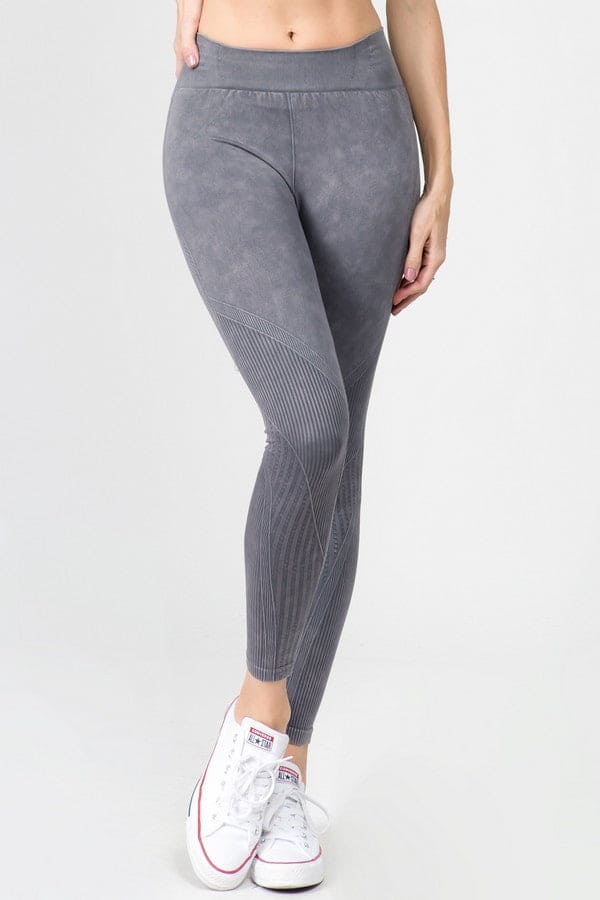 Seamless Ribbed Design Highwaist Leggings - LEGDAY EVERYDAY