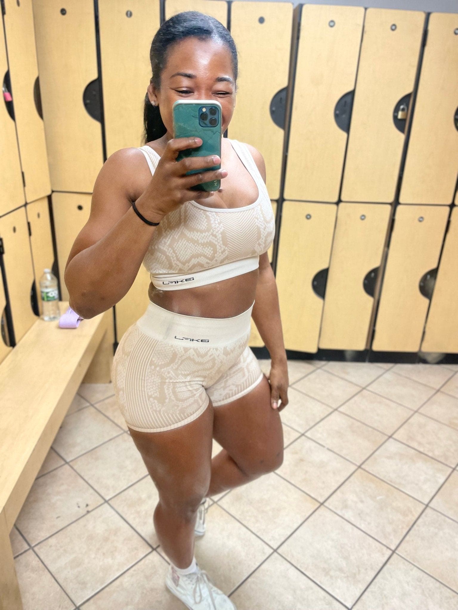 Snake Print Yoga Shorts Set - LEGDAY EVERYDAY