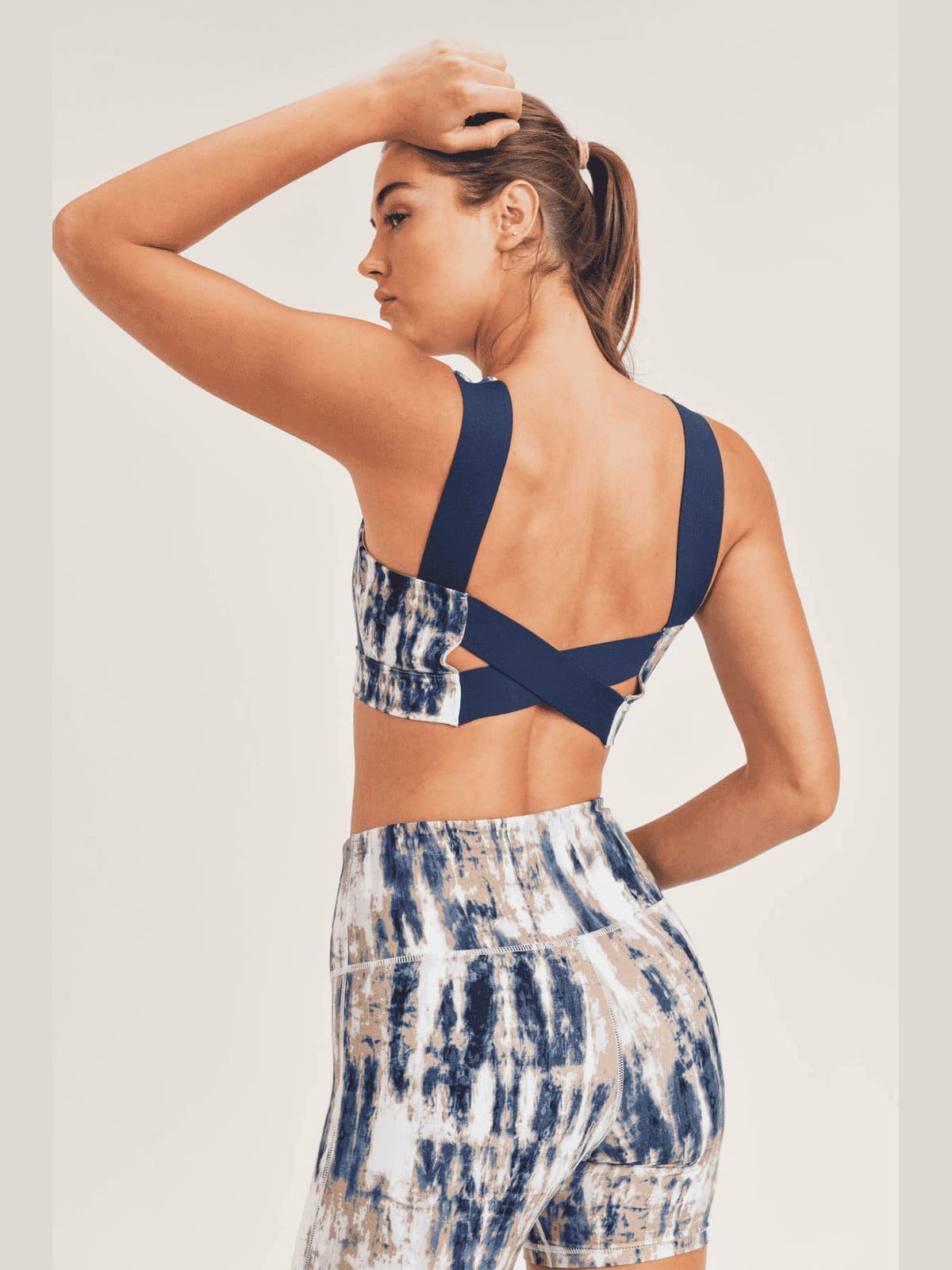 Snowy Lake Criss Cross Sports Bra - LEGDAY EVERYDAY