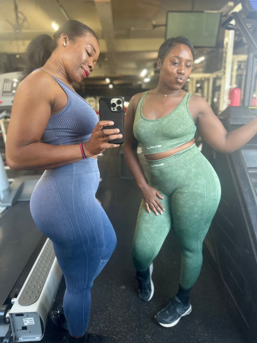 Stone Washed Ribbed Activewear Set - LEGDAY EVERYDAY