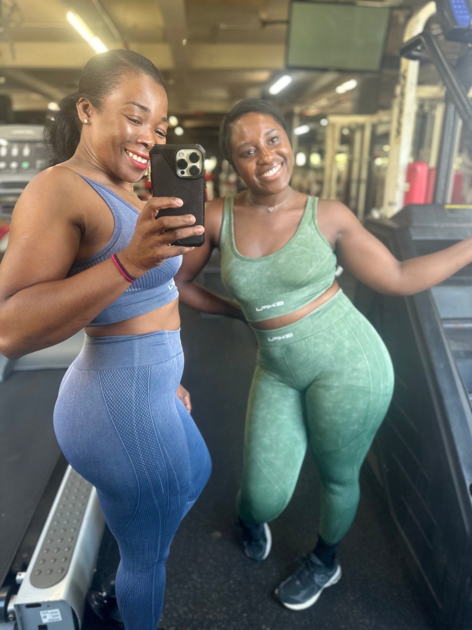 Stone Washed Ribbed Activewear Set - LEGDAY EVERYDAY