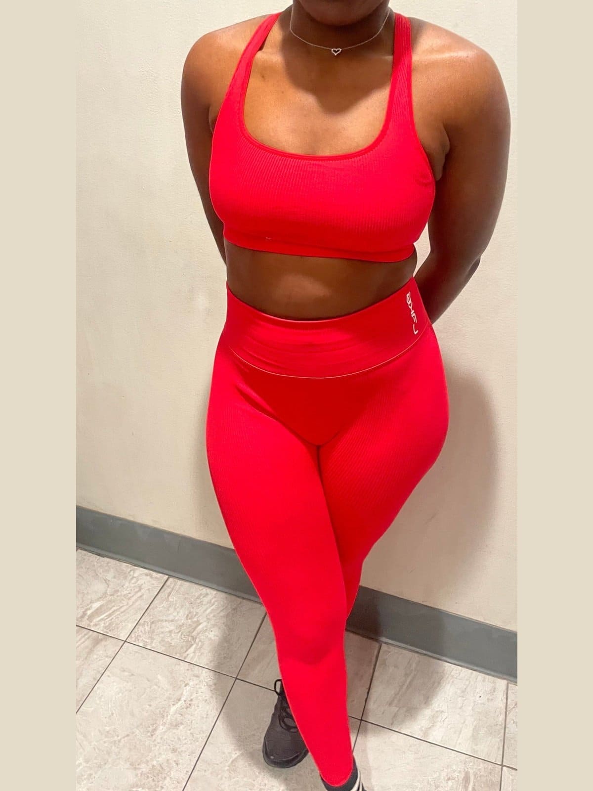Strappy Back Ribbed Leggings Set - LEGDAY EVERYDAY