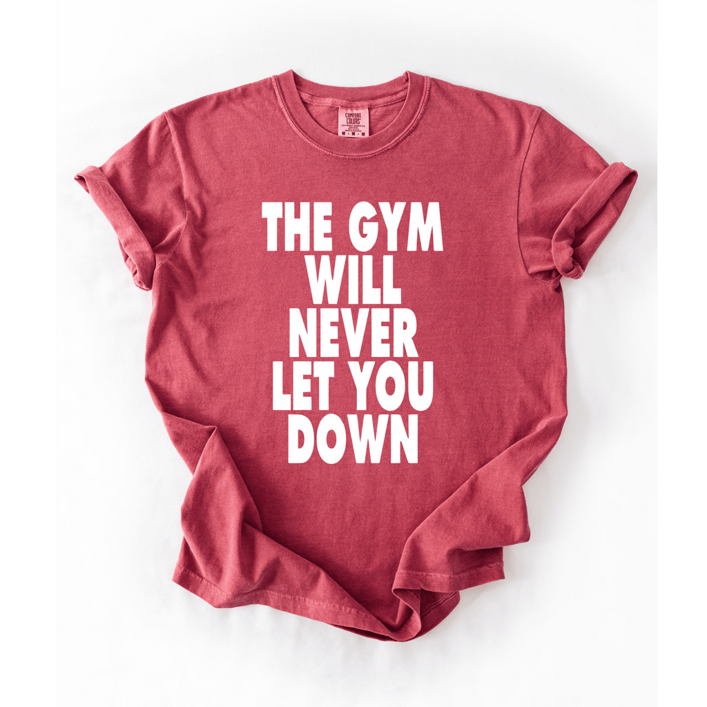 The Gym Will Never Let You Down T-Shirt - LEGDAY EVERYDAY