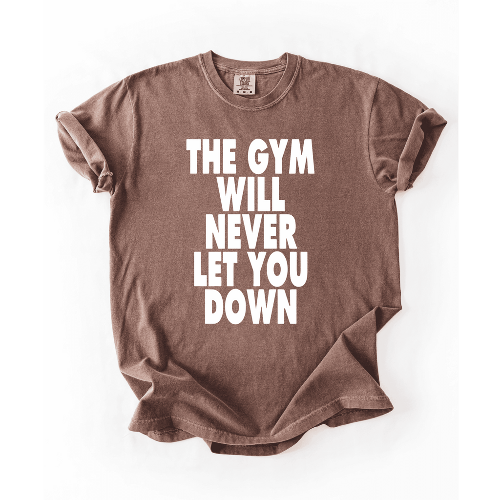 The Gym Will Never Let You Down T-Shirt - LEGDAY EVERYDAY