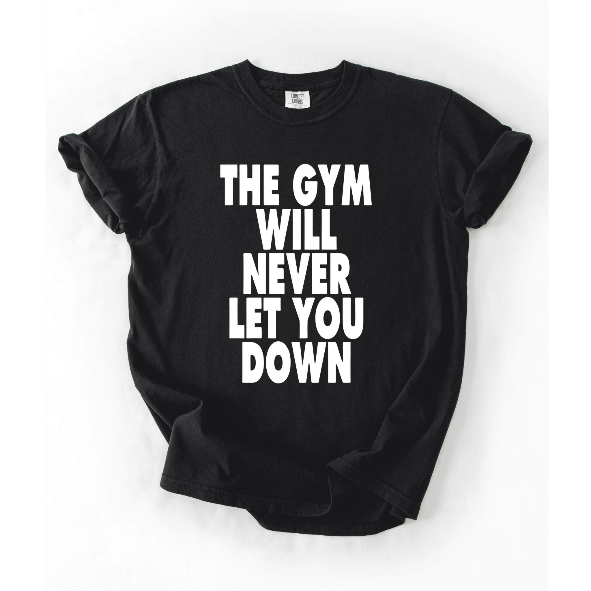 The Gym Will Never Let You Down T-Shirt - LEGDAY EVERYDAY