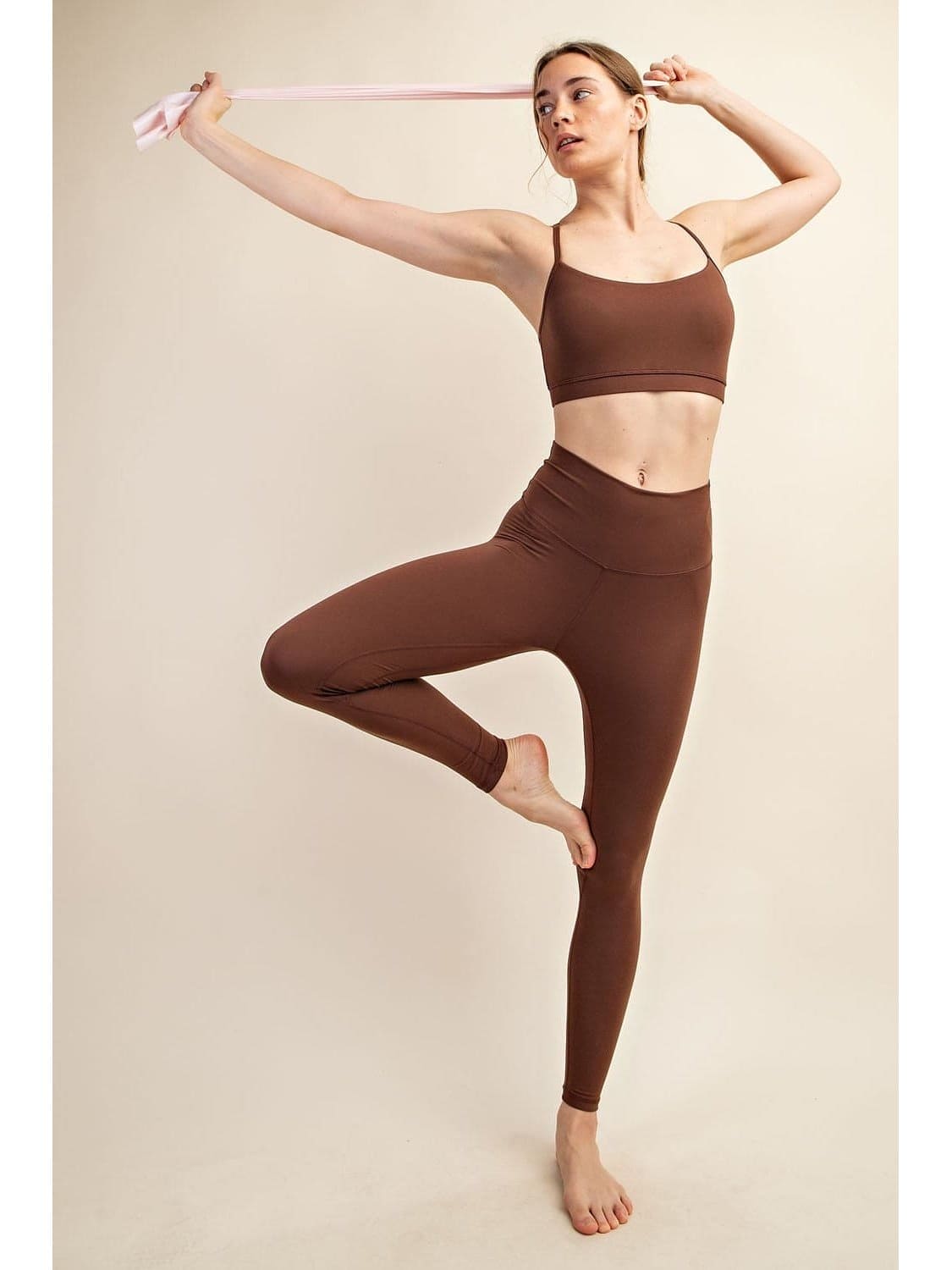 Two Lined Stitch Yoga Leggings - BKFJNY
