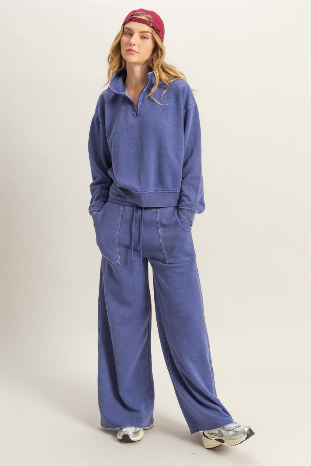 Wide Leg Drawstring Sweatpants - LEGDAY EVERYDAY