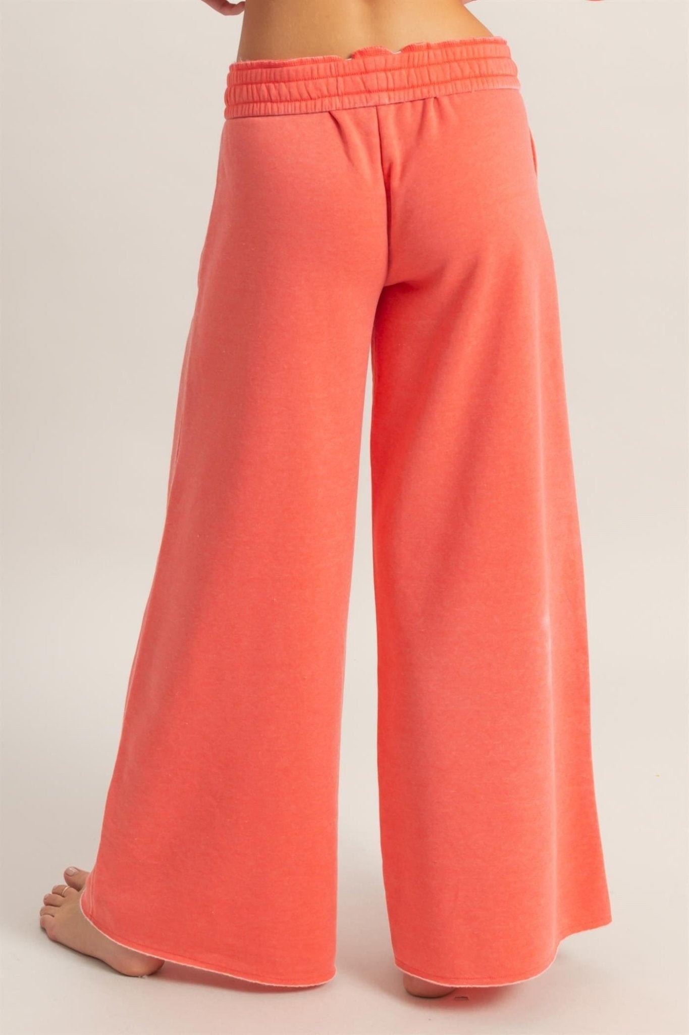 Wide Leg Drawstring Sweatpants - LEGDAY EVERYDAY