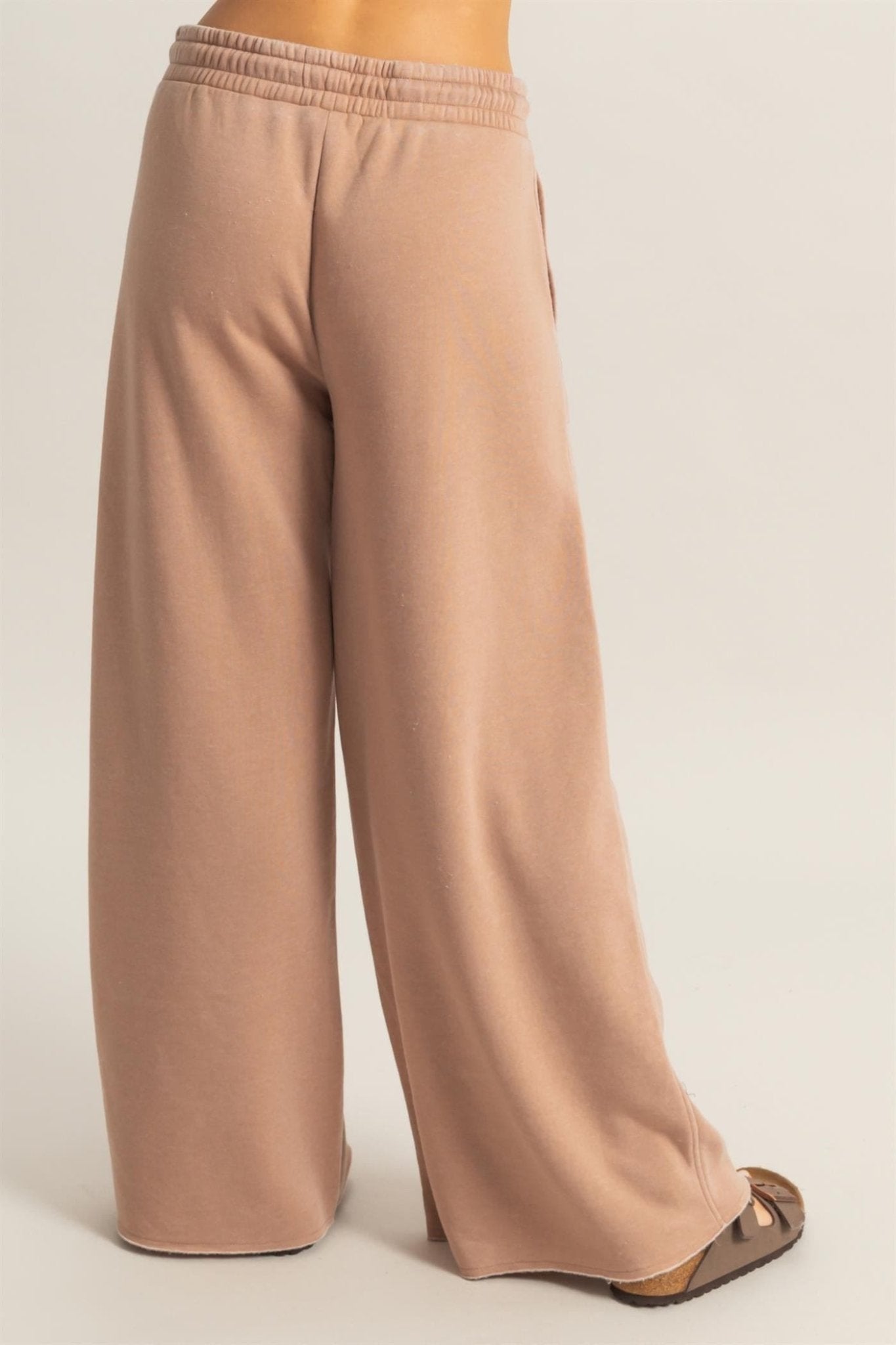 Wide Leg Drawstring Sweatpants - LEGDAY EVERYDAY