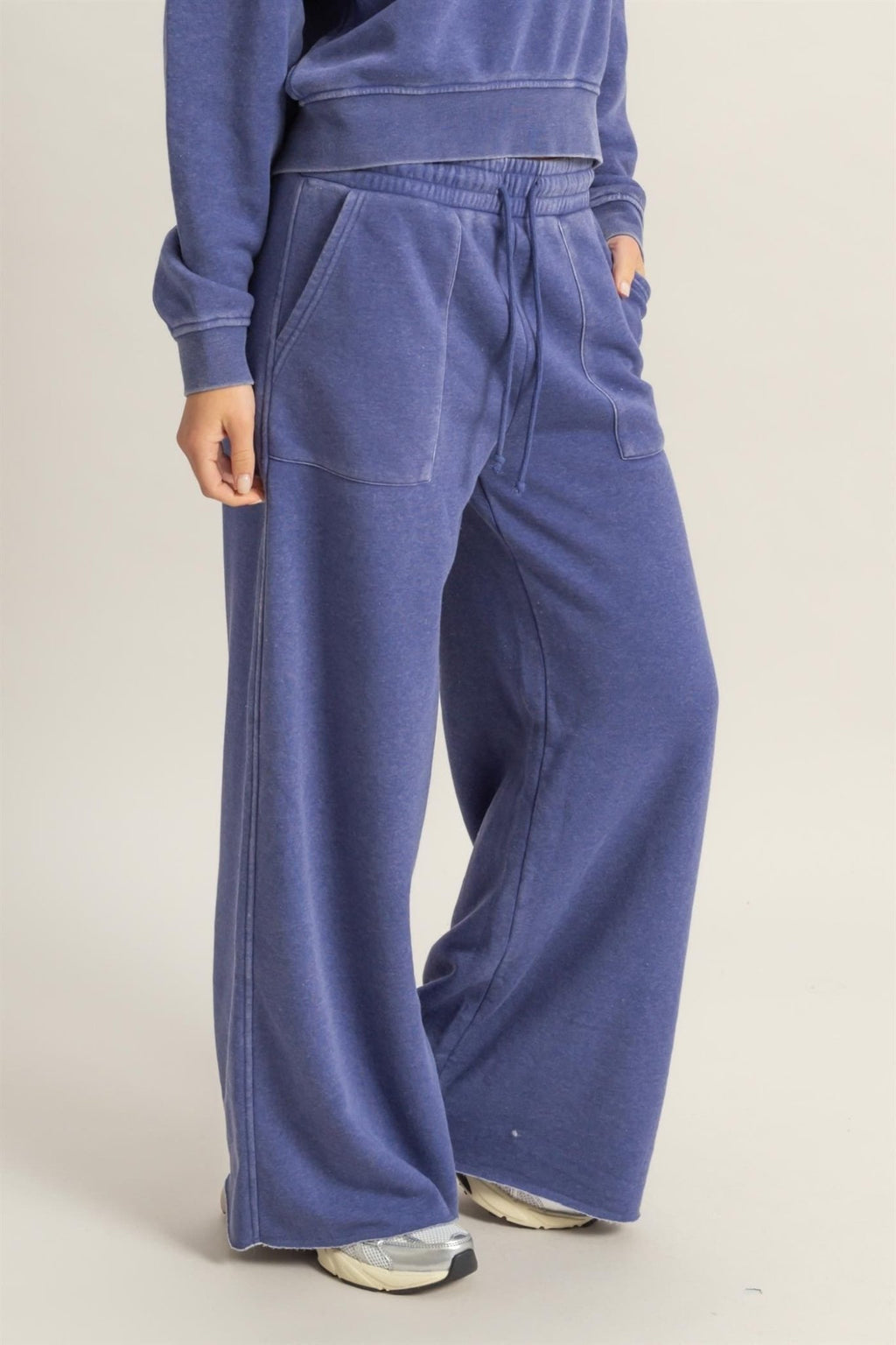 Wide Leg Drawstring Sweatpants - LEGDAY EVERYDAY