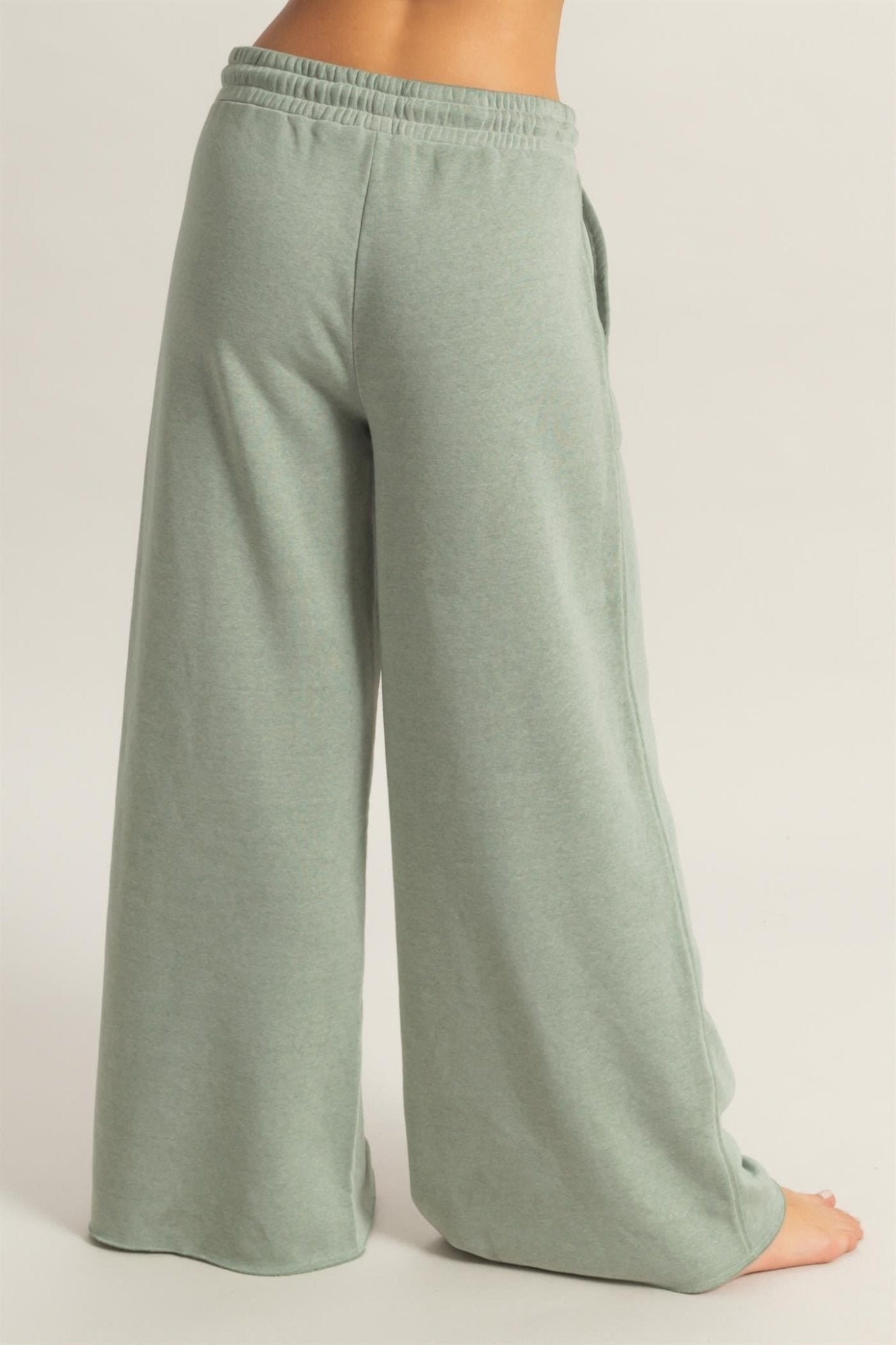 Wide Leg Drawstring Sweatpants - LEGDAY EVERYDAY