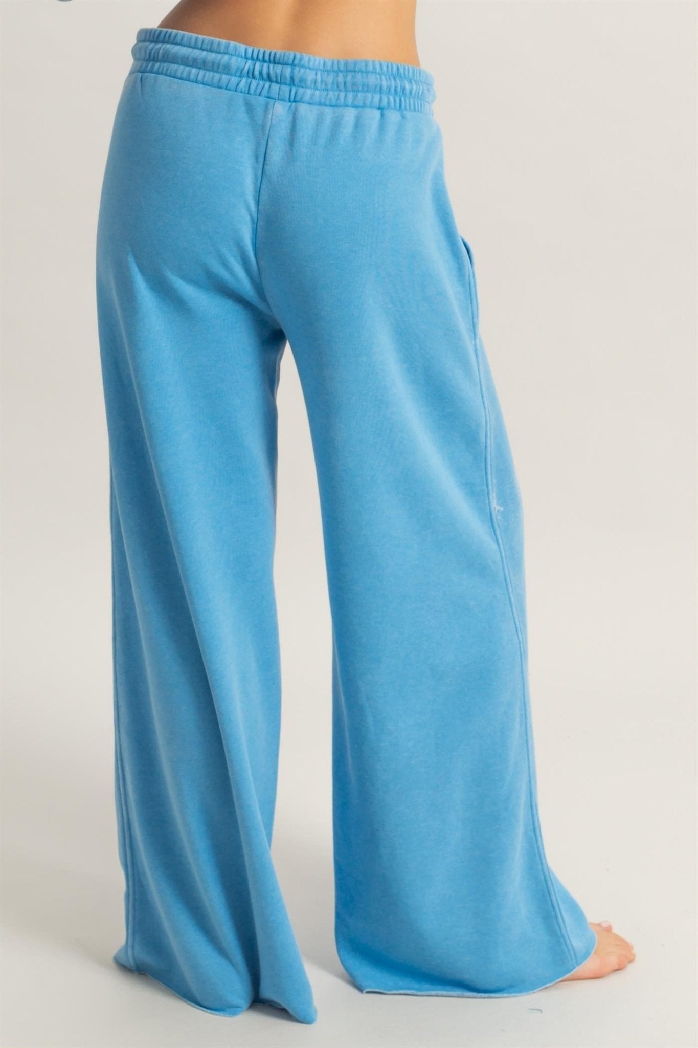 Wide Leg Drawstring Sweatpants - LEGDAY EVERYDAY