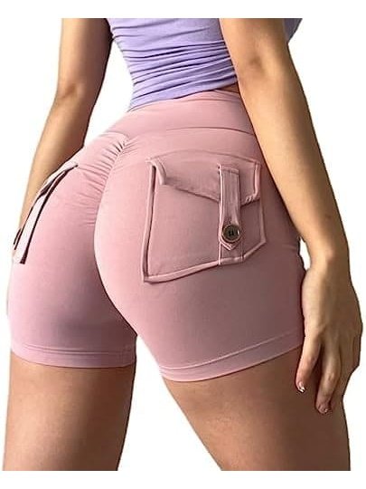 Butter Soft Active Shorts W/Back Pockets - BKFJNY