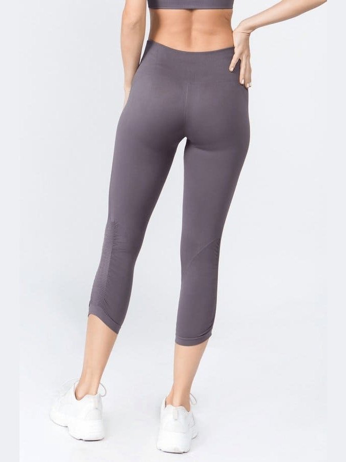 High Rise Cinched Ankle Seamless Capri Leggings - LEGDAY EVERYDAY
