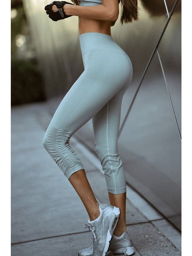 High Rise Cinched Ankle Seamless Capri Leggings - LEGDAY EVERYDAY