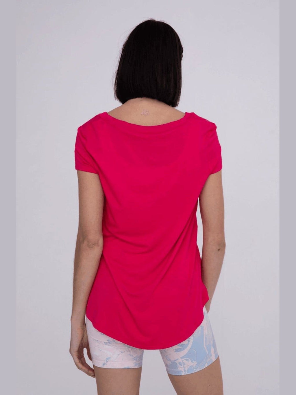 Longline Deep V - Neck T-Shirt w/Pocket - LEGDAY EVERYDAY