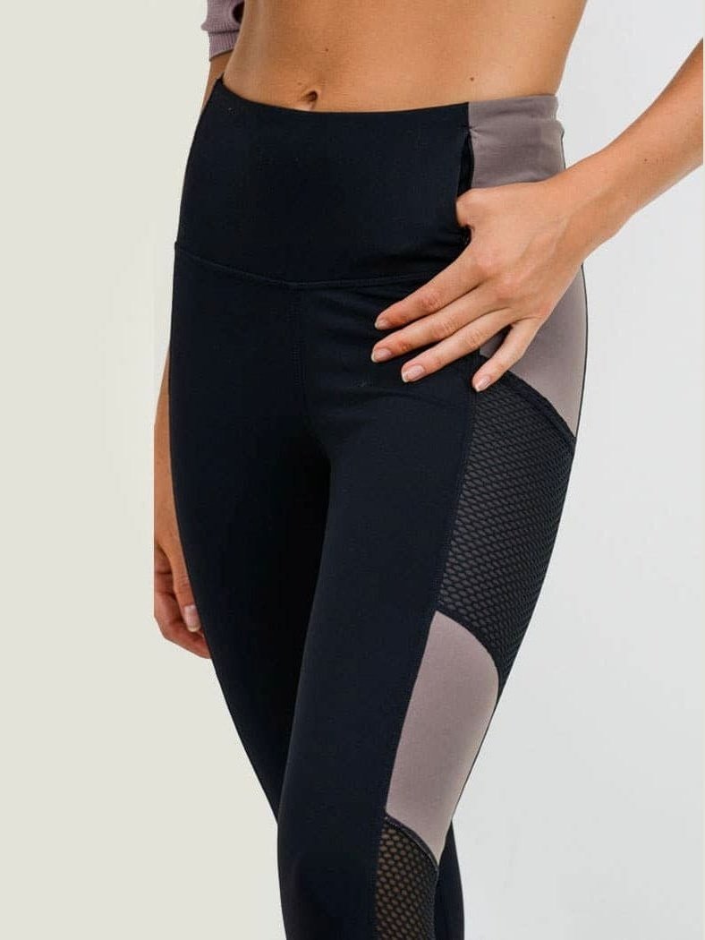 Mesh Colorblock Leggings - LEGDAY EVERYDAY