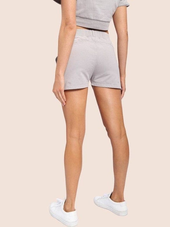 Mono B Cotton Mid - Thigh Shorts W/Pockets - LEGDAY EVERYDAY