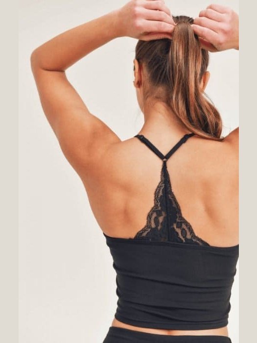Mono B Lace Accent Cami - LEGDAY EVERYDAY