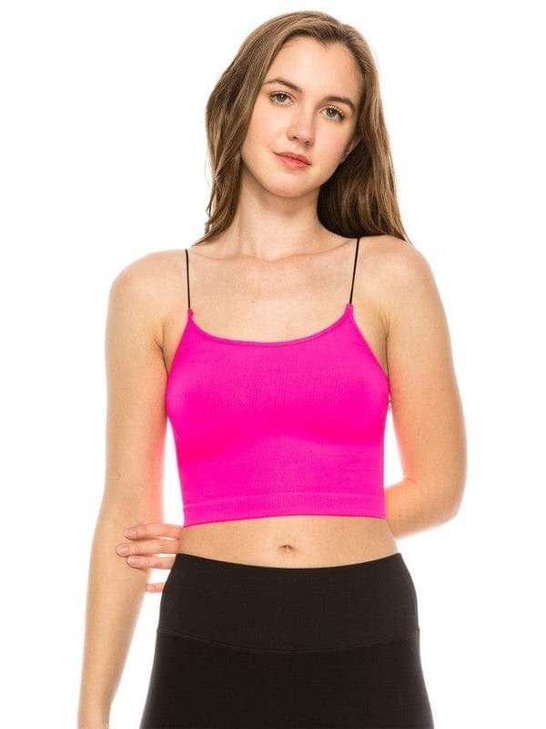 SKINNY STRAP CROP BRA CAMI - LEGDAY EVERYDAY