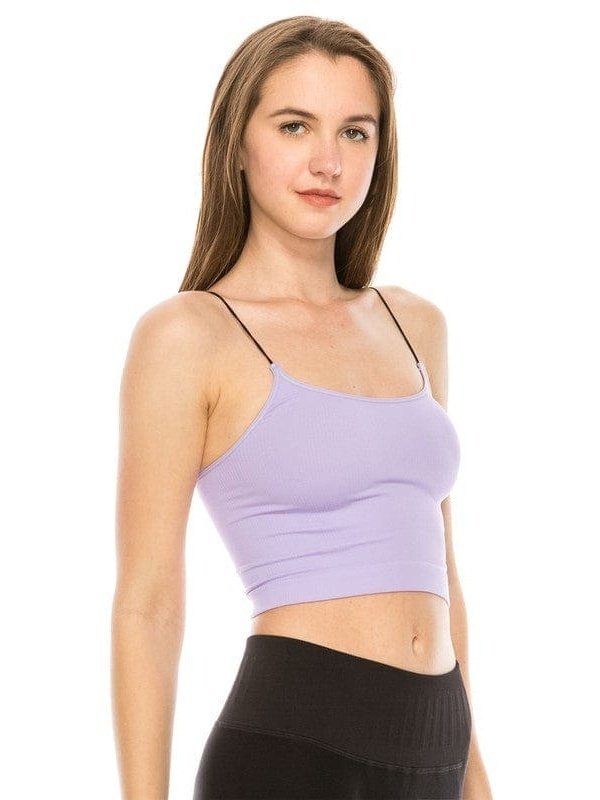 SKINNY STRAP CROP BRA CAMI - LEGDAY EVERYDAY
