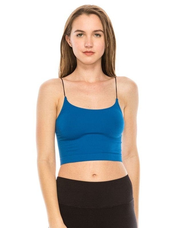 SKINNY STRAP CROP BRA CAMI - LEGDAY EVERYDAY