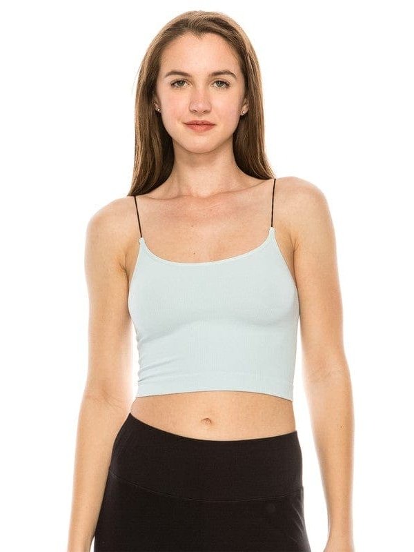 SKINNY STRAP CROP BRA CAMI - LEGDAY EVERYDAY