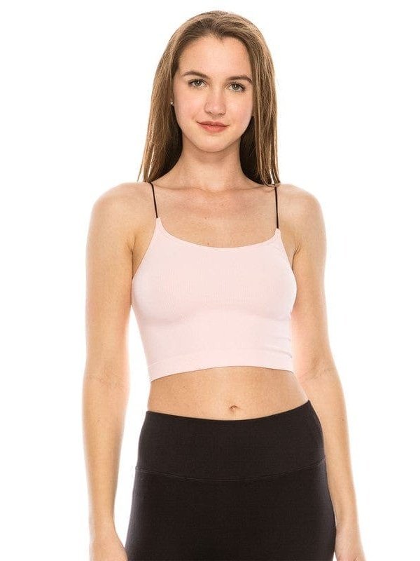 SKINNY STRAP CROP BRA CAMI - LEGDAY EVERYDAY