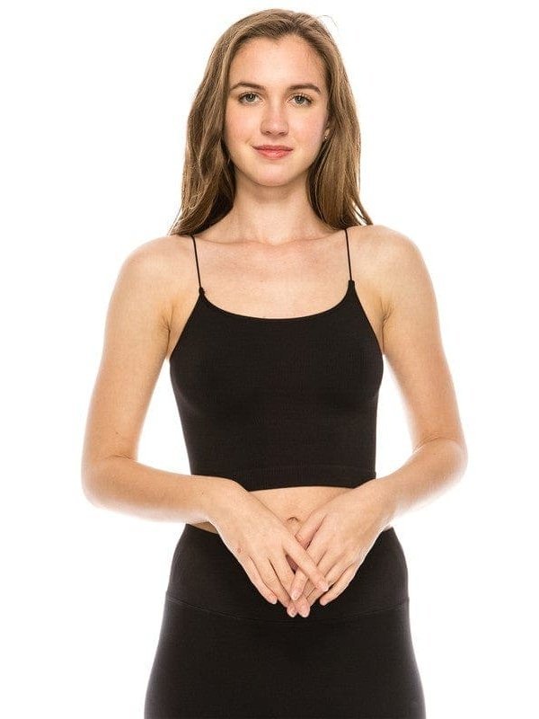 SKINNY STRAP CROP BRA CAMI - LEGDAY EVERYDAY