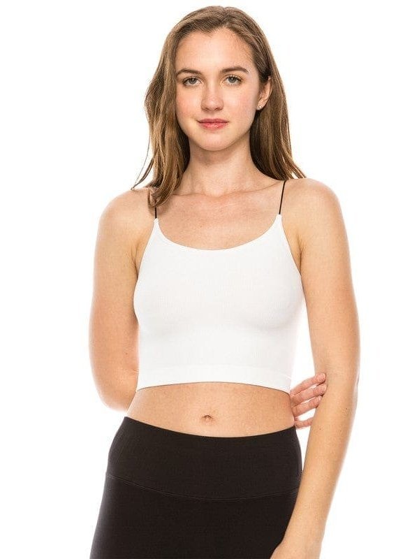 SKINNY STRAP CROP BRA CAMI - LEGDAY EVERYDAY