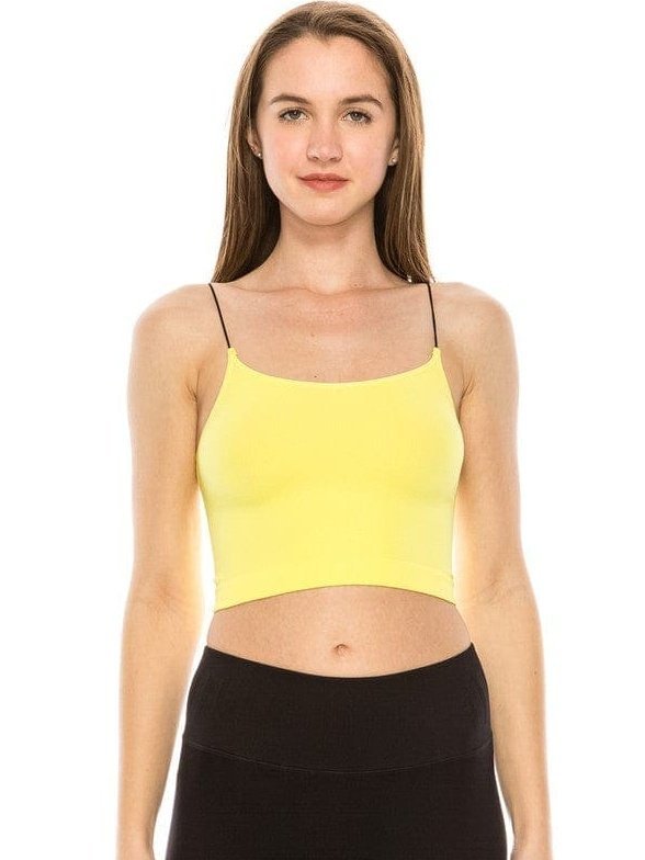 SKINNY STRAP CROP BRA CAMI - LEGDAY EVERYDAY