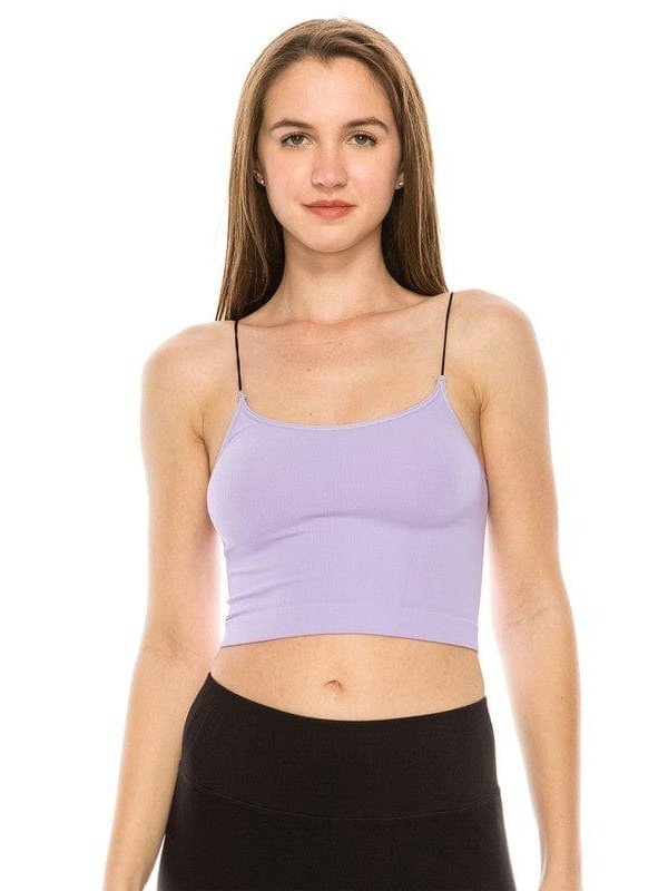 SKINNY STRAP CROP BRA CAMI - LEGDAY EVERYDAY