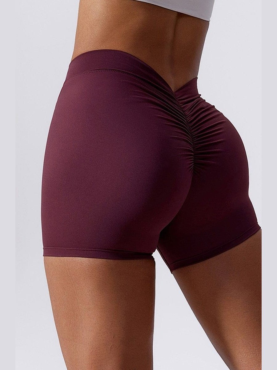 V Back Scrunch Butt Shorts - BKFJNY